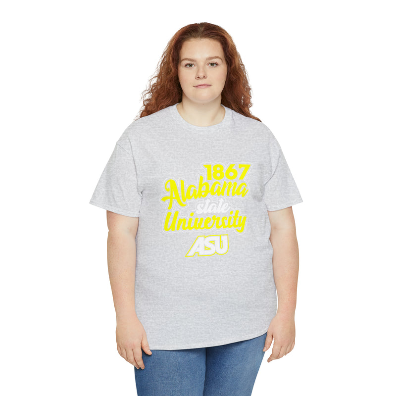 Unisex 1867 Alabama State University Heavy Cotton Tee