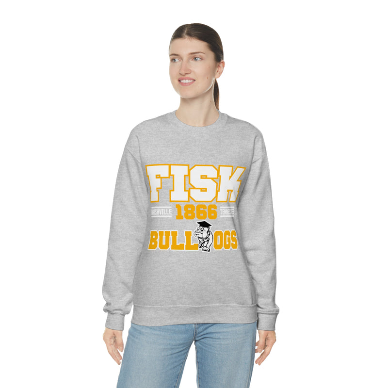 Unisex FISK Bulldogs Heavy Blend™ Crewneck Sweatshirt