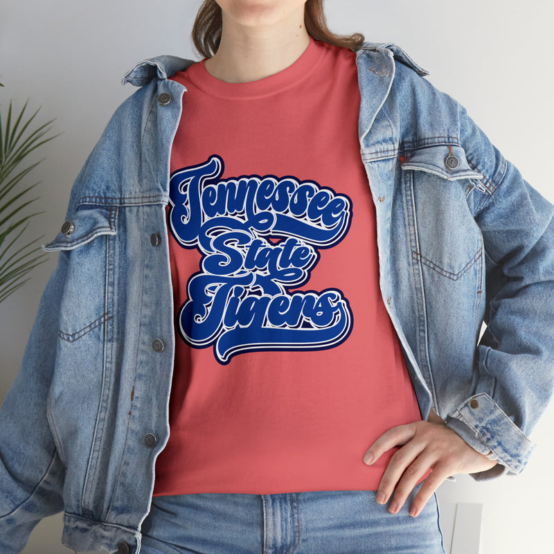 Unisex Tennessee State TSU 2 Heavy Cotton Tee