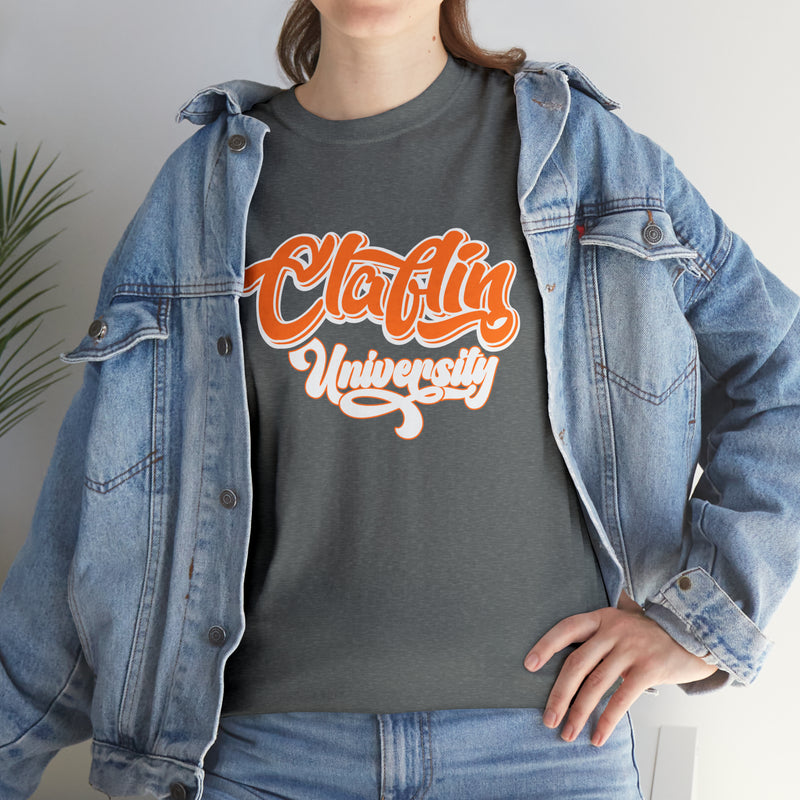 Unisex Claflin University Heavy Cotton Tee