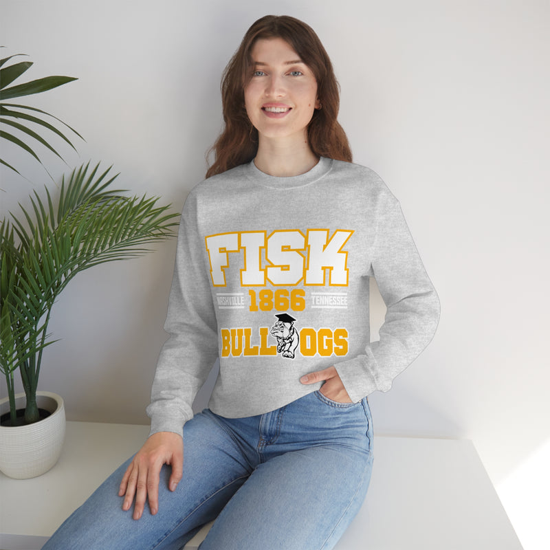 Unisex FISK Bulldogs Heavy Blend™ Crewneck Sweatshirt