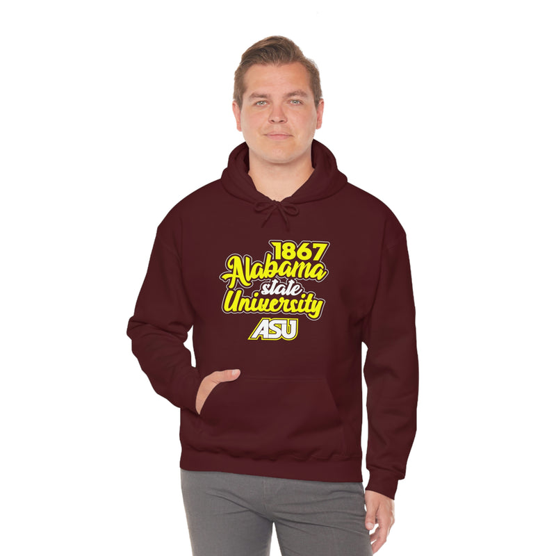 Unisex 1867 Alabama State University Heavy Blend™ Hooded Sweatshirt