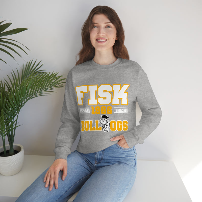 Unisex FISK Bulldogs Heavy Blend™ Crewneck Sweatshirt