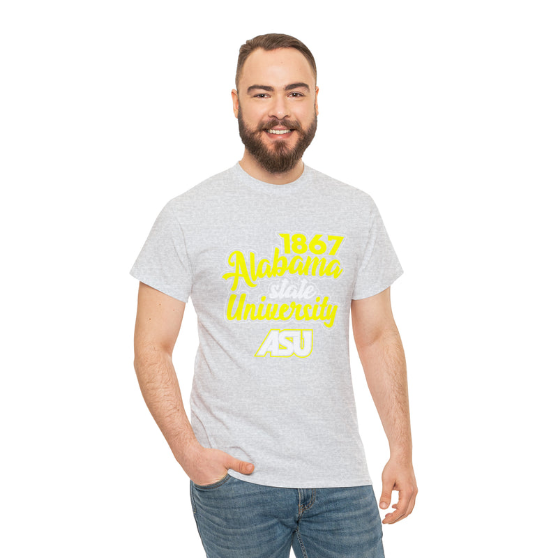 Unisex 1867 Alabama State University Heavy Cotton Tee