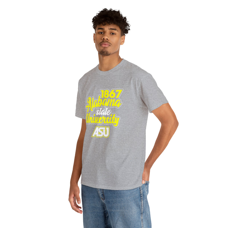 Unisex 1867 Alabama State University Heavy Cotton Tee