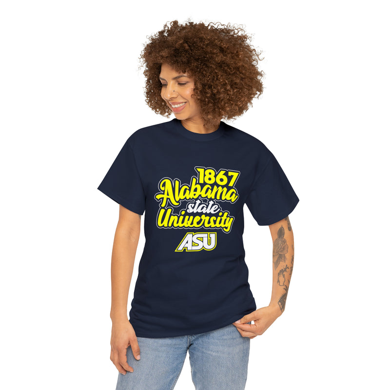 Unisex 1867 Alabama State University Heavy Cotton Tee