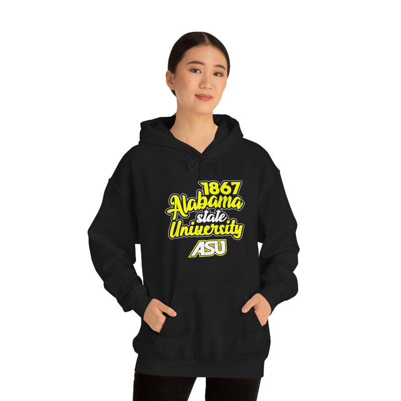 Unisex 1867 Alabama State University Heavy Blend™ Hooded Sweatshirt