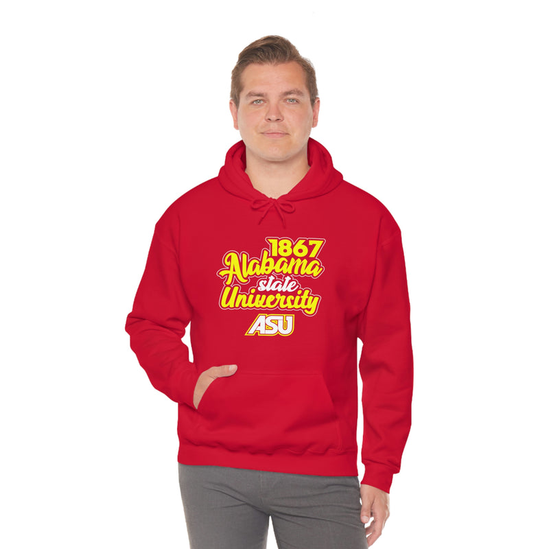 Unisex 1867 Alabama State University Heavy Blend™ Hooded Sweatshirt