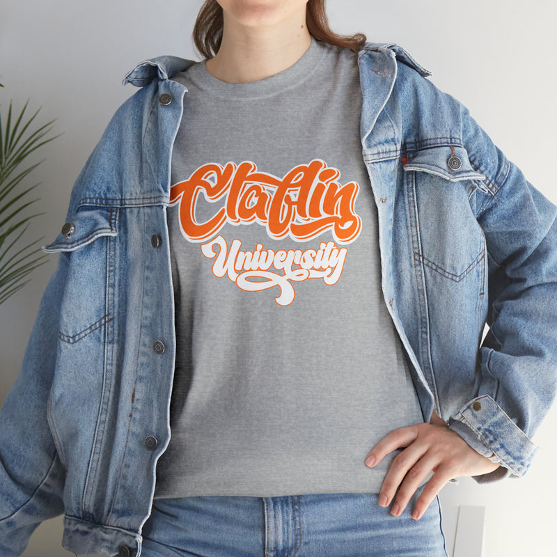 Unisex Claflin University Heavy Cotton Tee