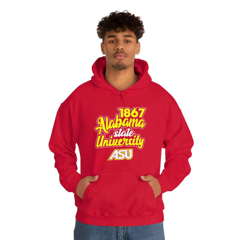 Unisex 1867 Alabama State University Heavy Blend™ Hooded Sweatshirt