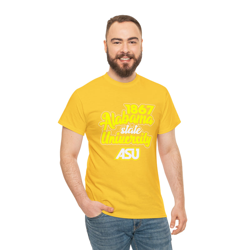 Unisex 1867 Alabama State University Heavy Cotton Tee