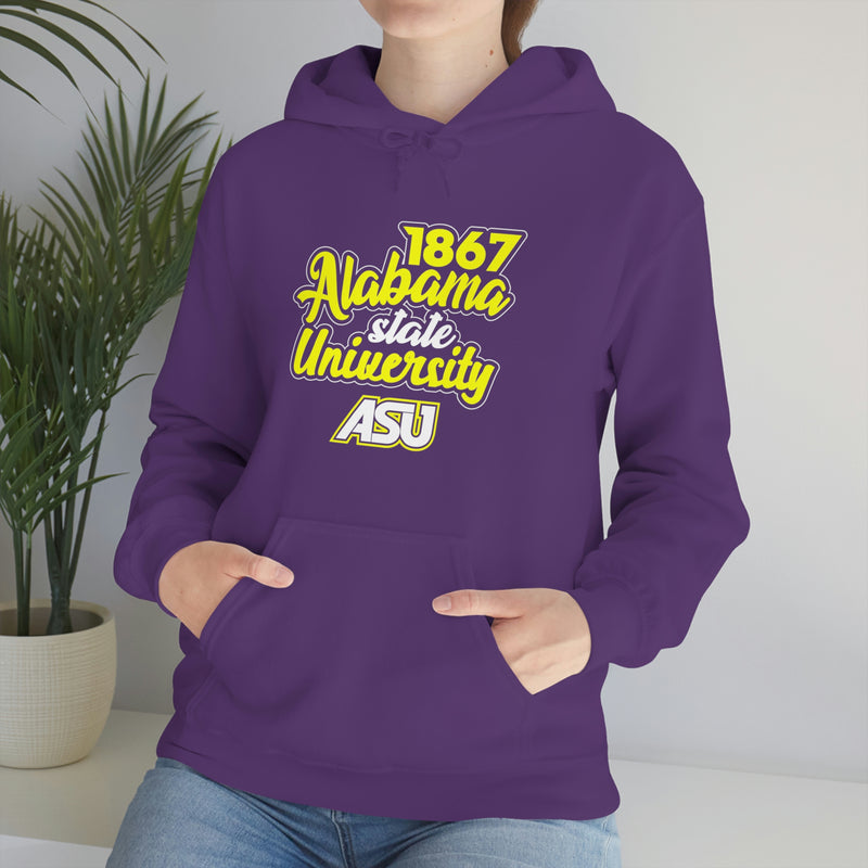 Unisex 1867 Alabama State University Heavy Blend™ Hooded Sweatshirt