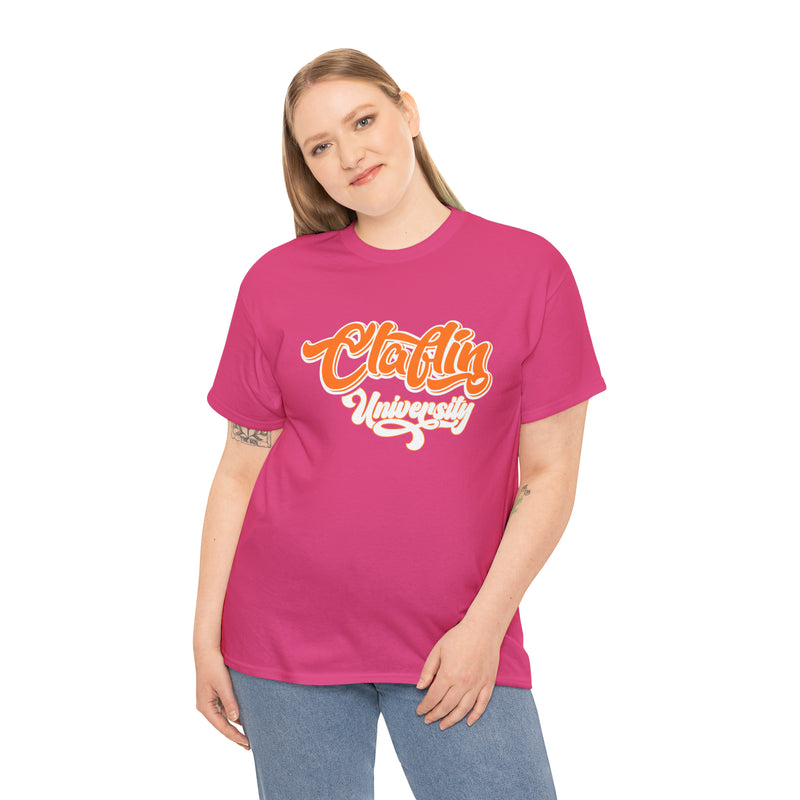 Unisex Claflin University Heavy Cotton Tee