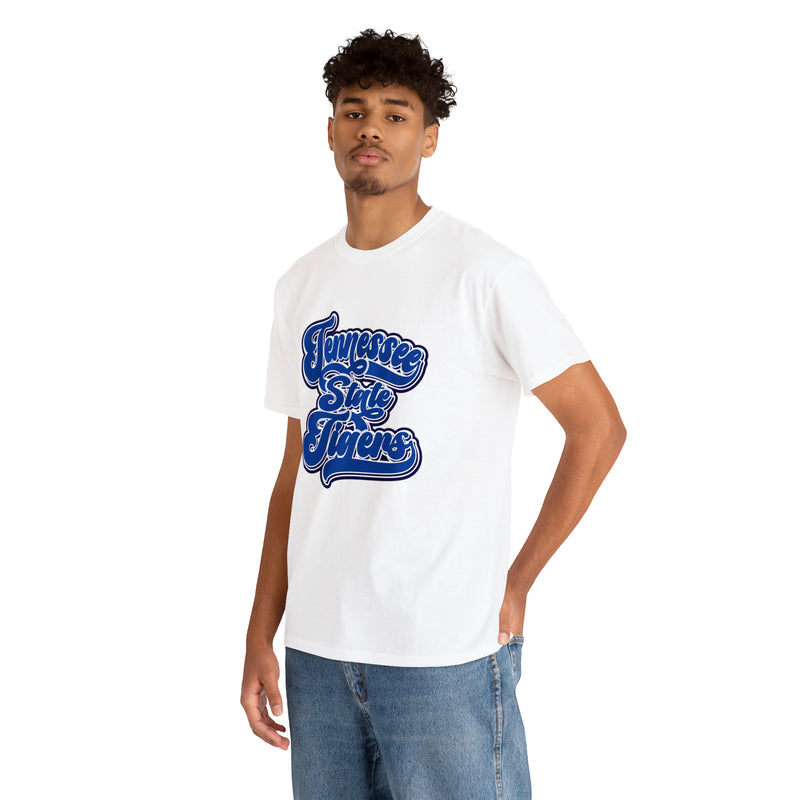 Unisex Tennessee State TSU 2 Heavy Cotton Tee