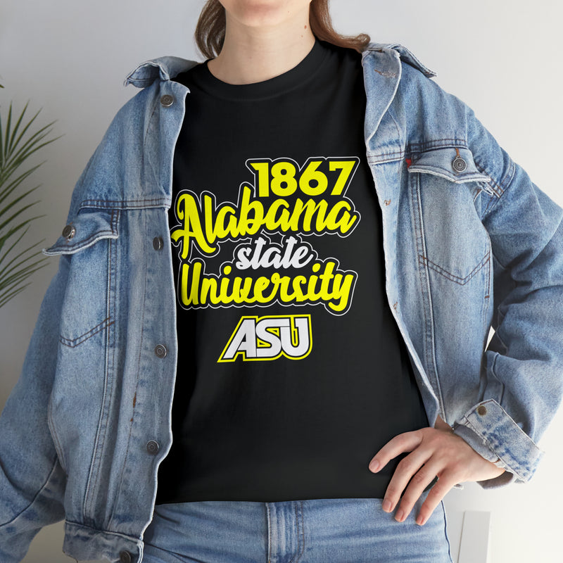 Unisex 1867 Alabama State University Heavy Cotton Tee