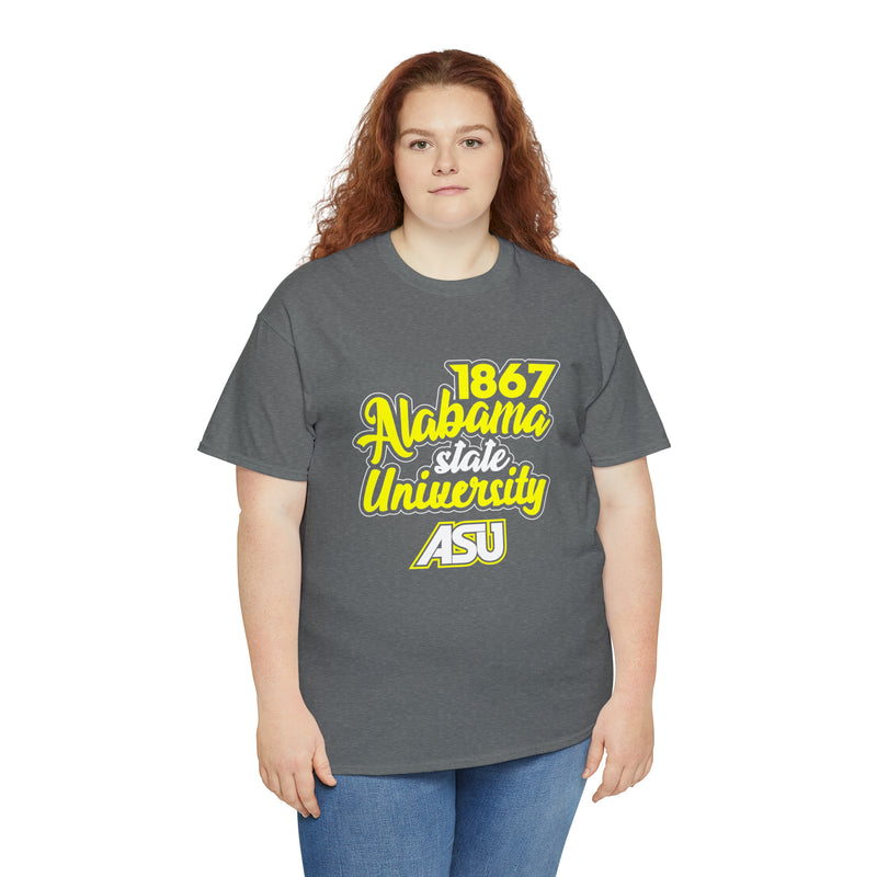 Unisex 1867 Alabama State University Heavy Cotton Tee