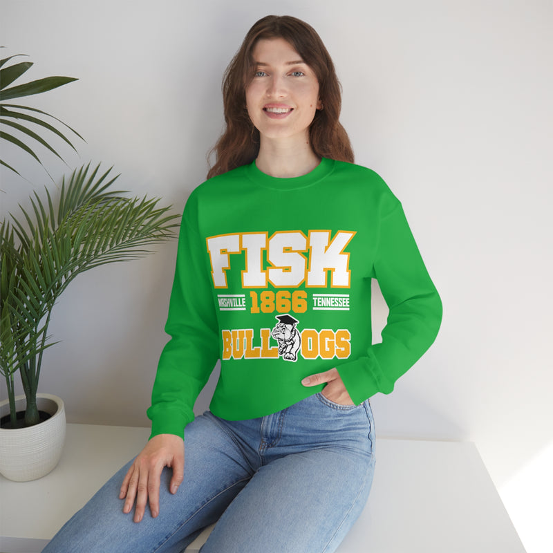 Unisex FISK Bulldogs Heavy Blend™ Crewneck Sweatshirt