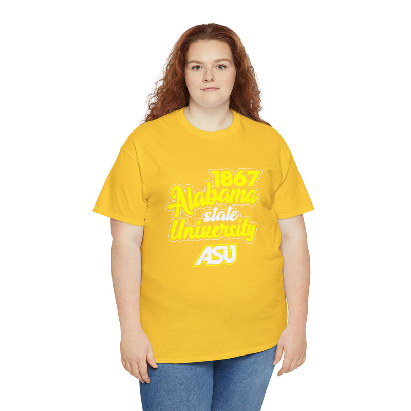 Unisex 1867 Alabama State University Heavy Cotton Tee