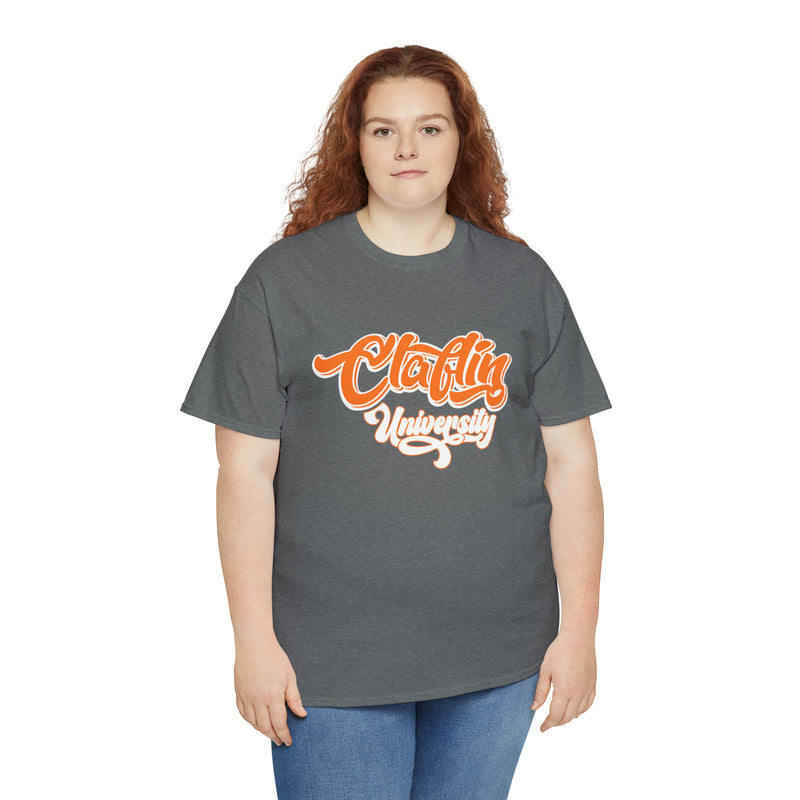 Unisex Claflin University Heavy Cotton Tee