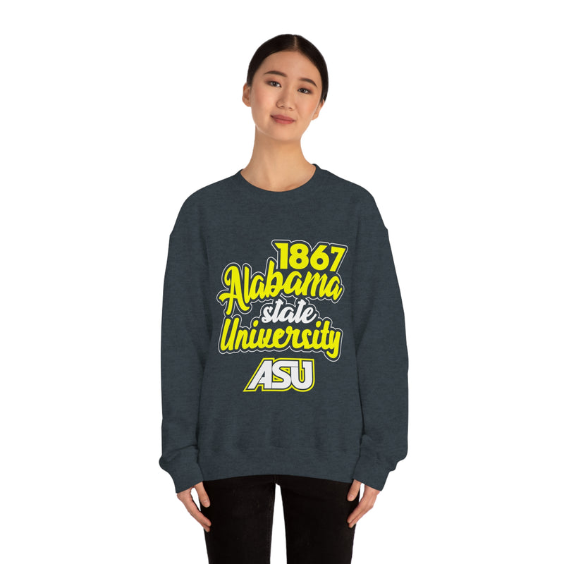 Unisex 1867 Alabama State University Heavy Blend™ Crewneck Sweatshirt