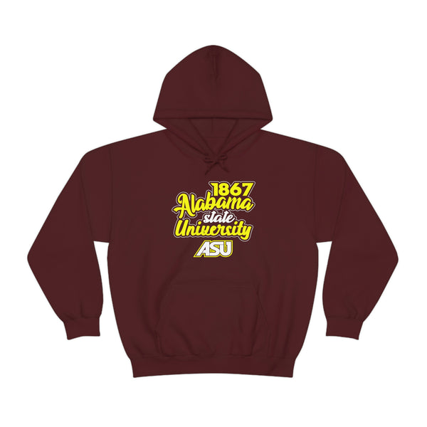 Unisex 1867 Alabama State University Heavy Blend™ Hooded Sweatshirt