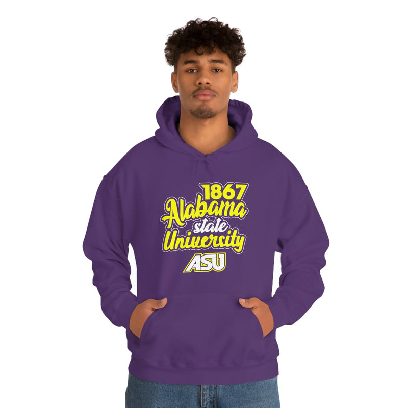 Unisex 1867 Alabama State University Heavy Blend™ Hooded Sweatshirt