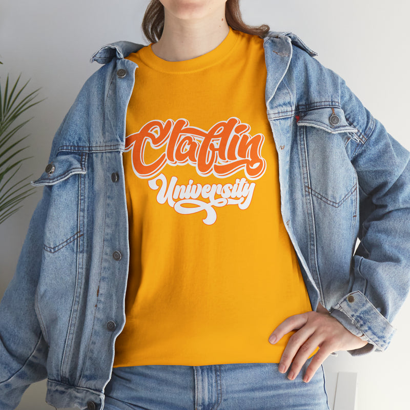 Unisex Claflin University Heavy Cotton Tee