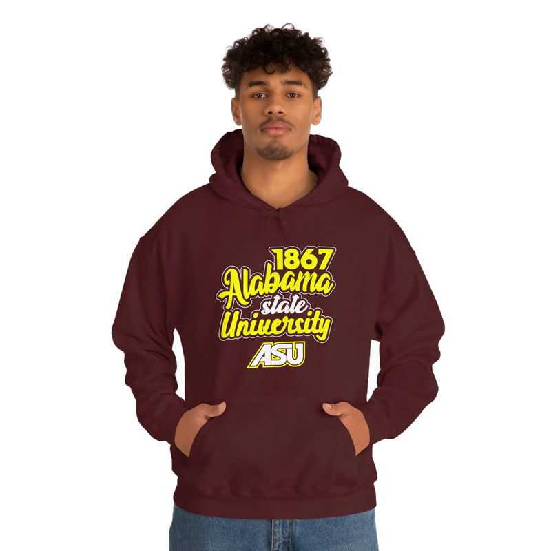 Unisex 1867 Alabama State University Heavy Blend™ Hooded Sweatshirt